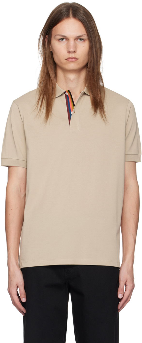 Polo tričko Paul Smith Paul Smith Artist Stripe Polo Béžová | M1R-698PP-L00086-63, 0