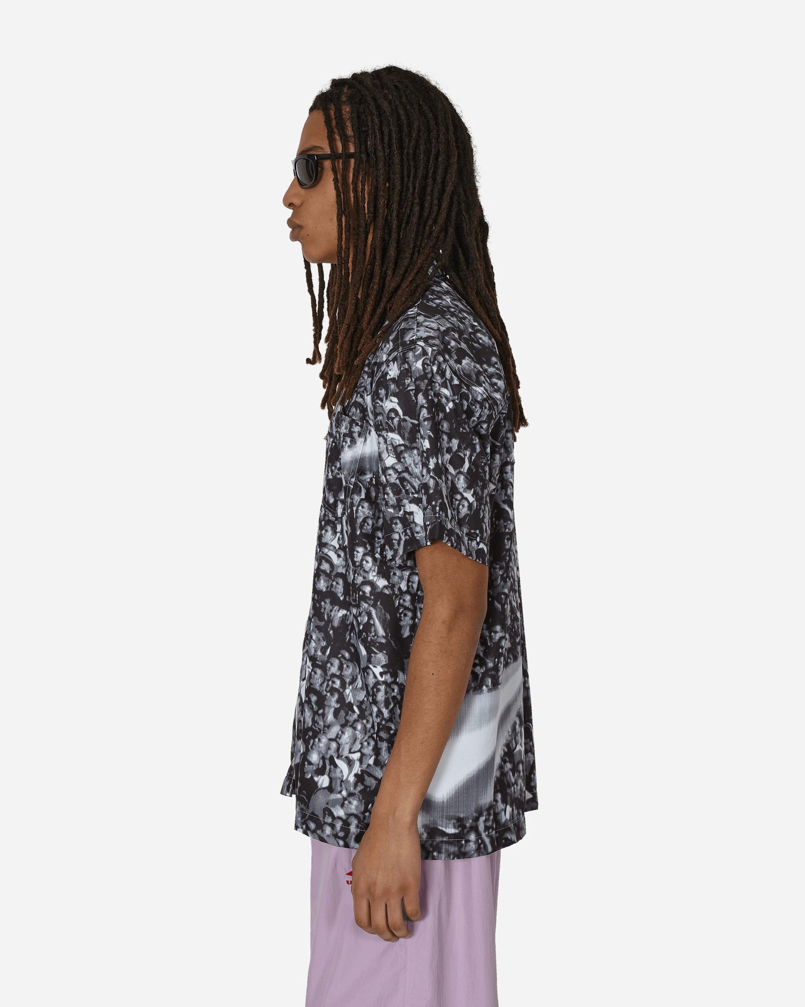 Printed Shortsleeve Shirt White / Black