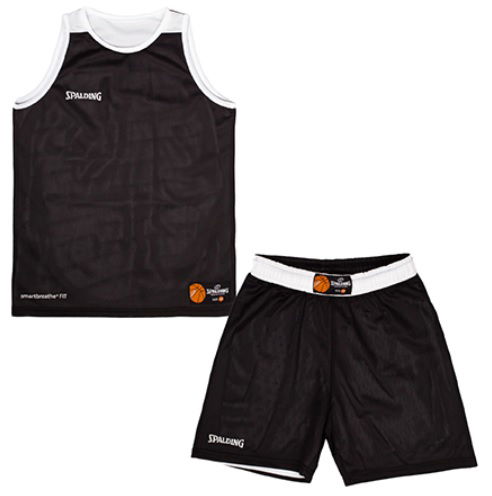 Súprava Spalding Spalding Double Face Basketball Uniform Set Čierna | 40221339-blackwhite, 0