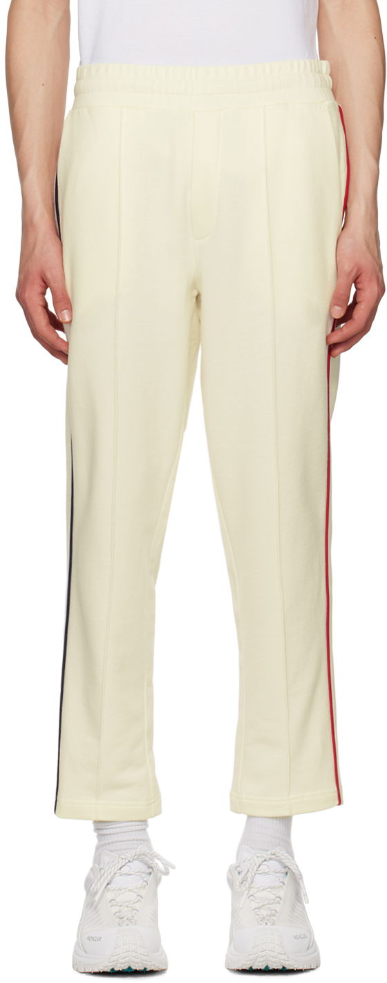 Nohavice Moncler Piped Lounge Pants Biela | I10918H0000789A1B, 0