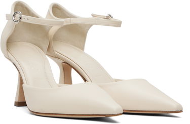Oblečenie Aeyde Aeyde Salvi Ankle Strap Heels Biela | A11-PU-VDHP75ST167-SS25-100-007, 3
