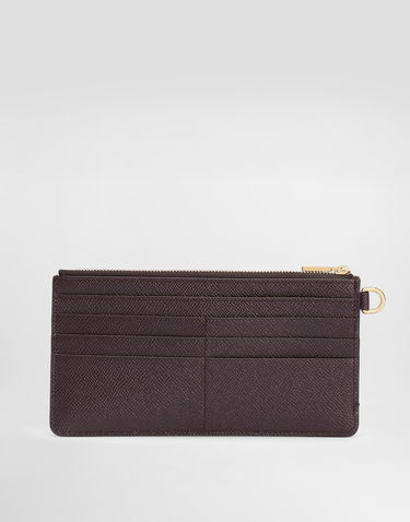 Peňaženka Dolce & Gabbana Dolce & Gabbana Dauphine Calfskin Card Holder Vínová | BI3335A10018M073, 2