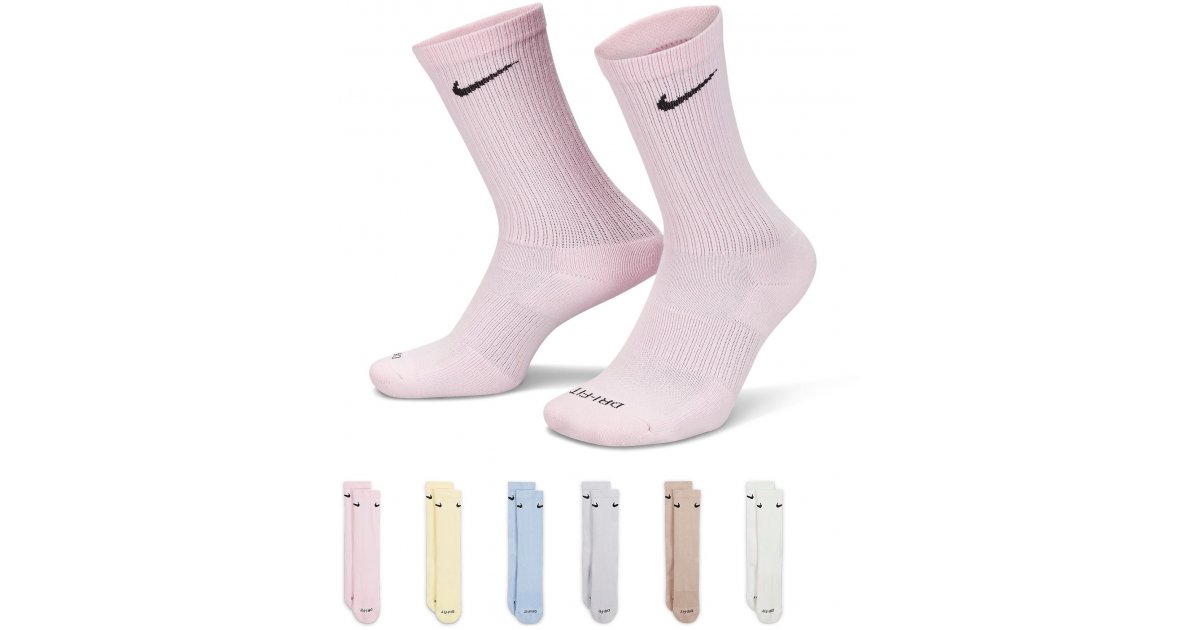 Ponožky Nike Everyday Plus Cushioned Crew Socks (6 Pairs) Ružová | sx6897-906, 1