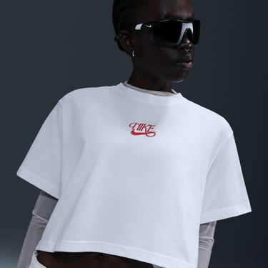 Tričko Nike Nike Sportswear Cropped Short-Sleeve T-Shirt Biela | HF9500-100, 2