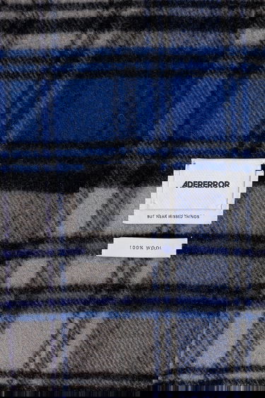 Šál ADER ERROR Plaid Muffler Scarf Modrá | BMADFWAC0401BL, 4