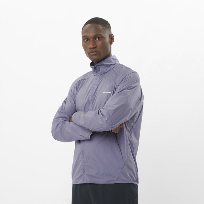Vetrovka Salomon Shakeout Fly Jacket Fialová | LC2420300, 0