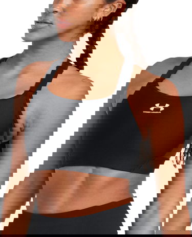 Podprsenka Under Armour Sports Bra HeatGear High Support Čierna | 1379195-002, 0