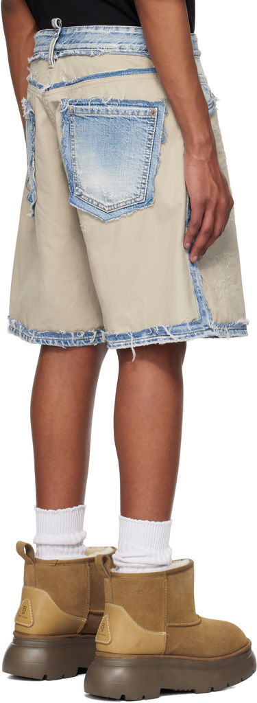 Šortky DSQUARED2 Dsquared2 Super Ripped Mixed Boxer Denim Shorts Modrá | S74MU0878_S30309, 2