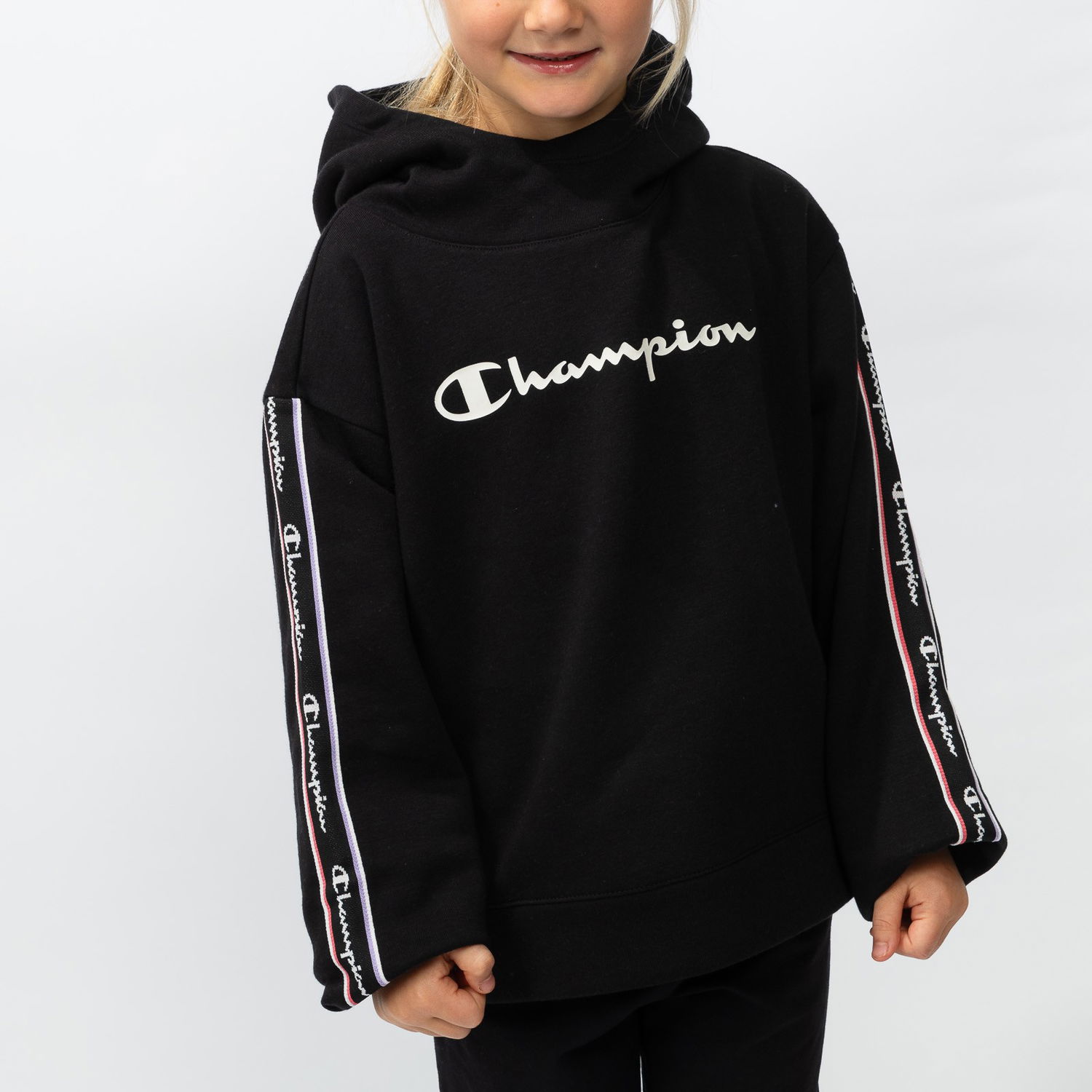 Mikina Champion Champion Tape Sleeve Hoodie Čierna | 404915-KK001, 0