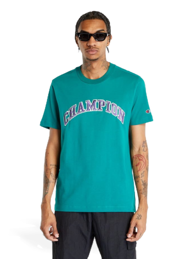 Tričko Champion Crewneck T-Shirt Bottle Green Zelené | 219180 CHA GS571