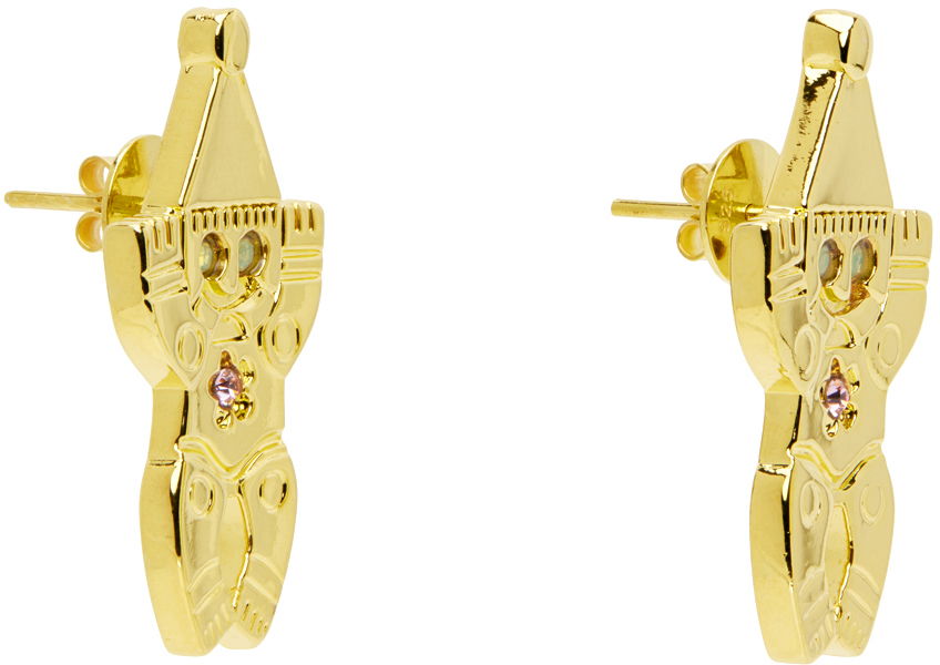Náušnice Chopova Lowena Chopova Lowena Gnome Gold-Tone Earrings Žltá | 6266, 1
