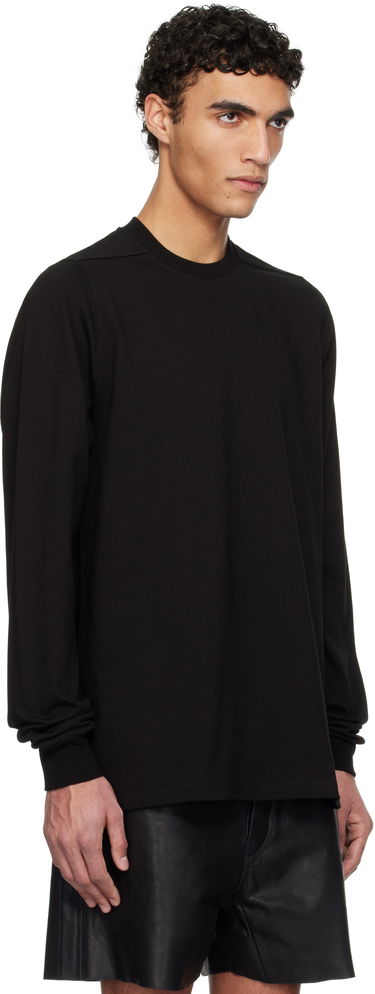 Sveter Rick Owens Rick Owens Hollywood Short Crewneck Long Sleeve Sweatshirt Čierna | RU01E5277 BA, 1