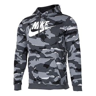 Mikina Nike Fleece Lined Camo Hoodie Šedá | AR2868-065, 0