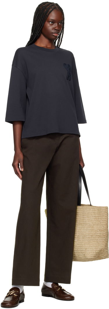 Tričko AMI AMI Paris Ami de Coeur Patch T-Shirt Navy | FTS055.726, 3
