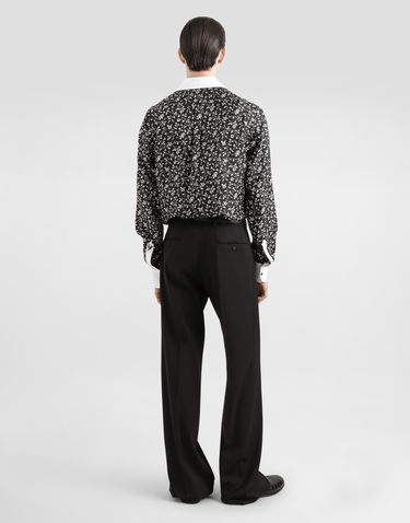 Košeľa Dolce & Gabbana Dolce & Gabbana Silk Shirt with Floral Print Čierna | G5MM4ZIS1X1HN5EV, 2