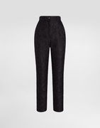 Dolce & Gabbana Tailored Quilted Floral Jacquard Pants