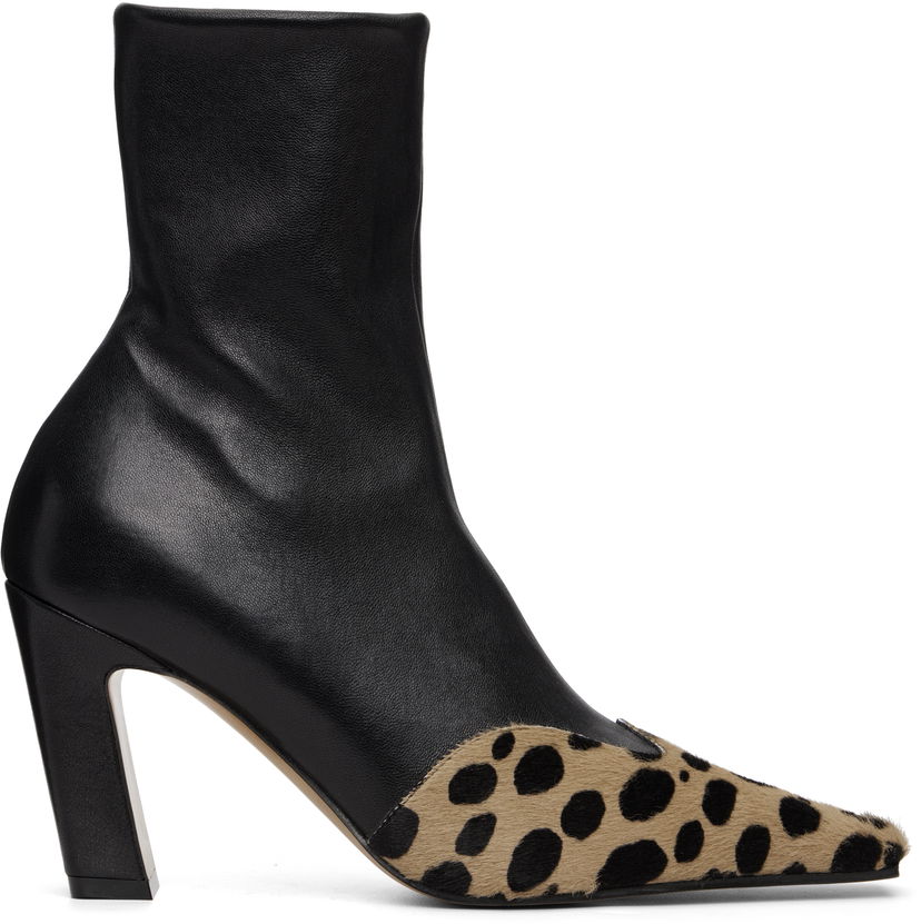 Tenisky a topánky Khaite Nevada Stretch Leopard Print Pointed Toe Ankle Boots Rôznofarebný | F1067-973