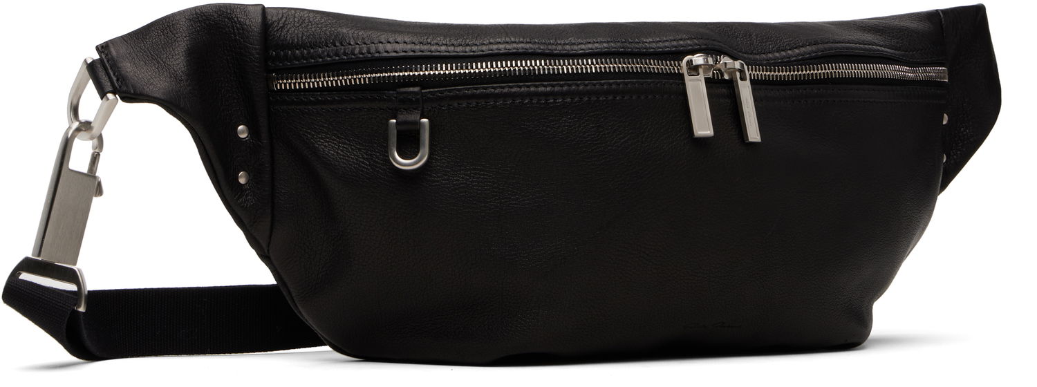 Ľadvinka Rick Owens Rick Owens Concordians Leather Bumbag Čierna | RA02E0731 LBU, 1