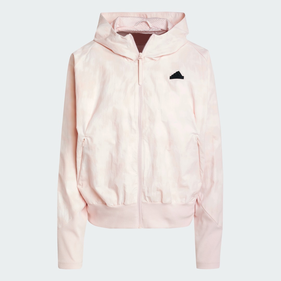 Vetrovka adidas Performance Woven Full-Zip Training Hoodie Béžová | IW7735, 0