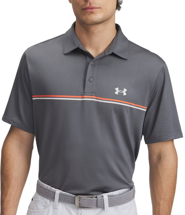 Polo tričko Under Armour Under Armour Playoff 3.0 Stripe Polo Shirt Šedá | 1378676-025, 0