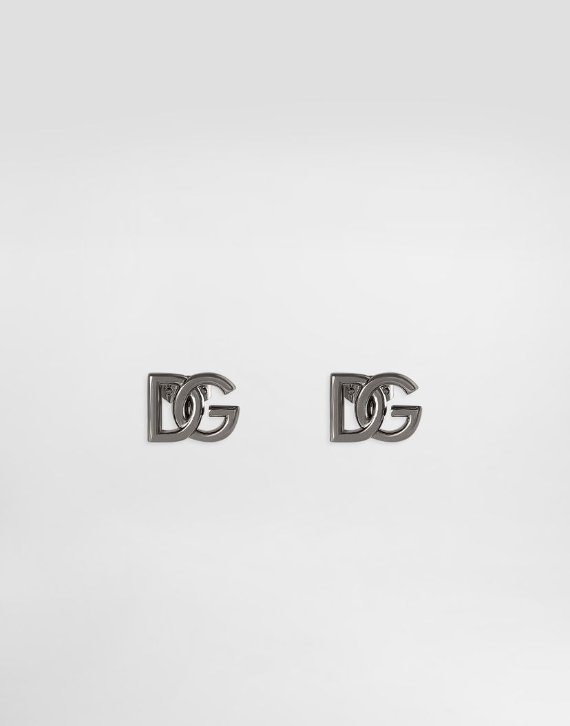 Náušnice Dolce & Gabbana Dolce & Gabbana DG Logo Stud Earrings Metalická | WER5M1W1111G7657