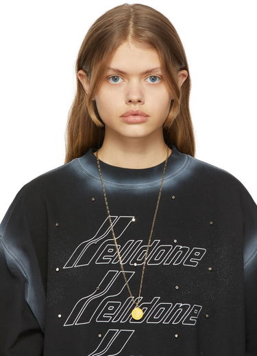 Náhrdelník We11done Necklace With Yellow Pendant Metalická | WD-AN0-21-019-U-GD, 2
