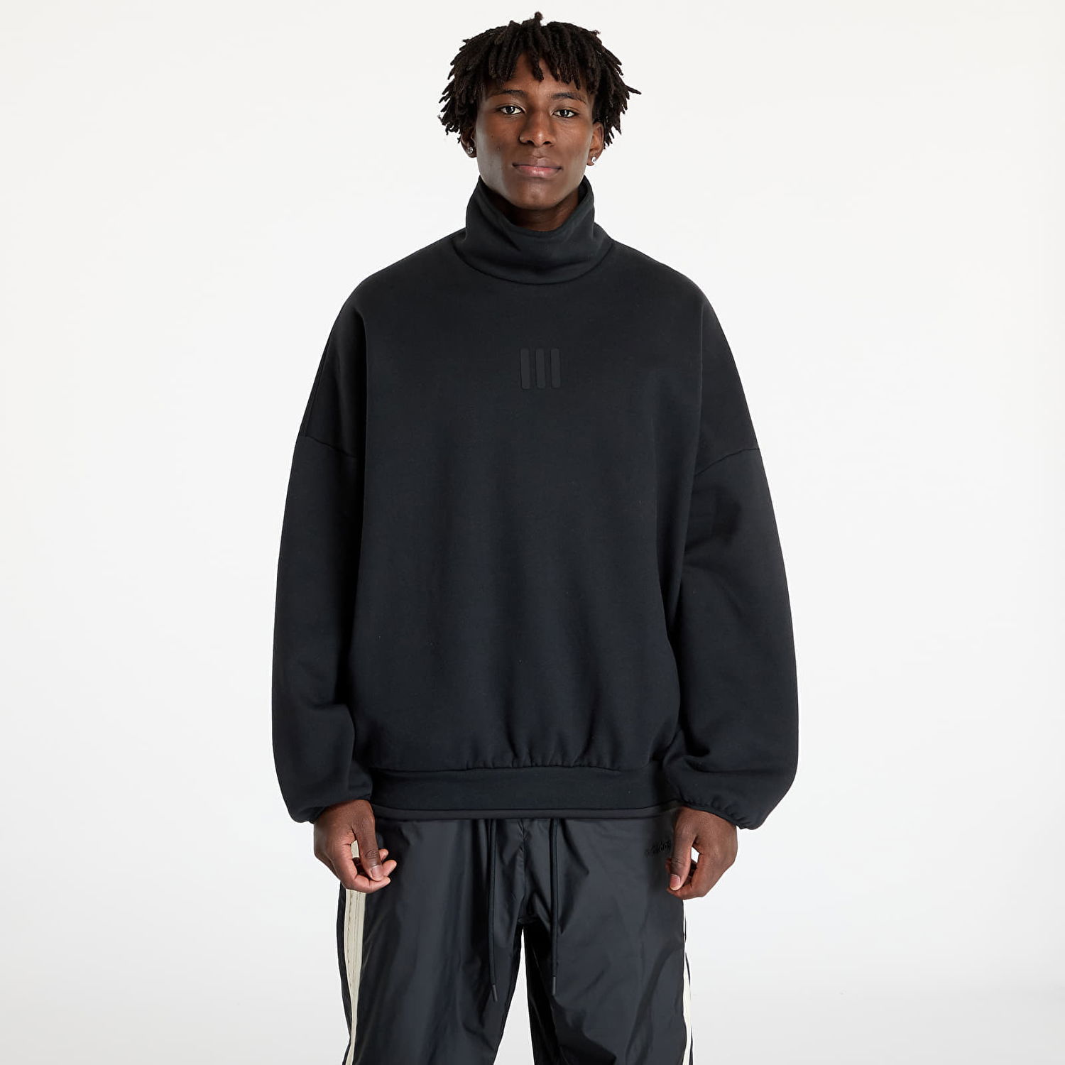 Mikina adidas Originals Sweatshirt adidas x Fear Of God Athletics Fleece Mock Sweatshirt Black M Čierna | IS5314, 0