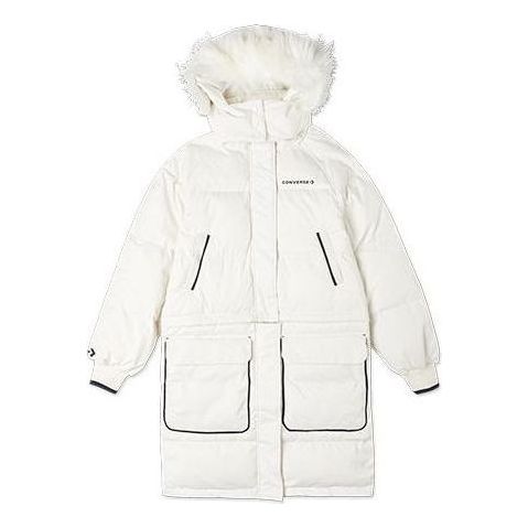 Parka Converse Convertible Long Down Jacket Biela | 10020023-A01