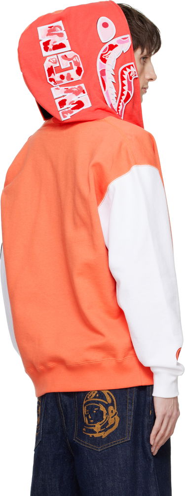 Mikina BAPE Shark Full Zip Hoodie Oranžová | 001ZPK701307M, 2