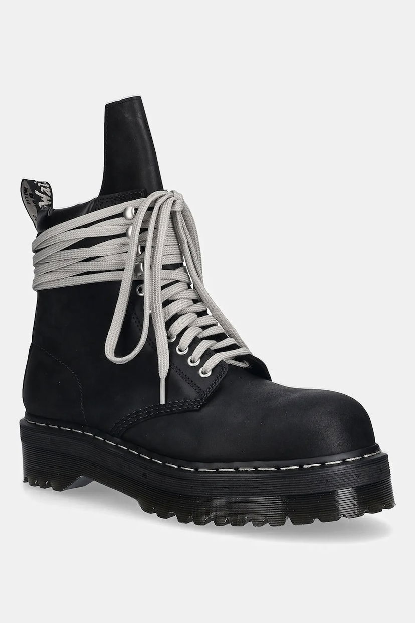 Tenisky a topánky Rick Owens Rick Owens DRKSHDW x Dr. Martens Quad Sole Steel Toe Boot Čierna | DM02E6813.9001