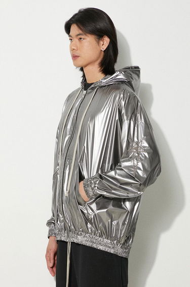 Vetrovka Rick Owens Rick Owens x Champion Jumbo Jason Oversize Hooded Jacket Metalická | CM01D0464, 3