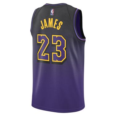 Dres Nike NBA Swingman LeBron James Lakers City Edition Jersey 2024/25 Fialová | FQ4346-504, 2