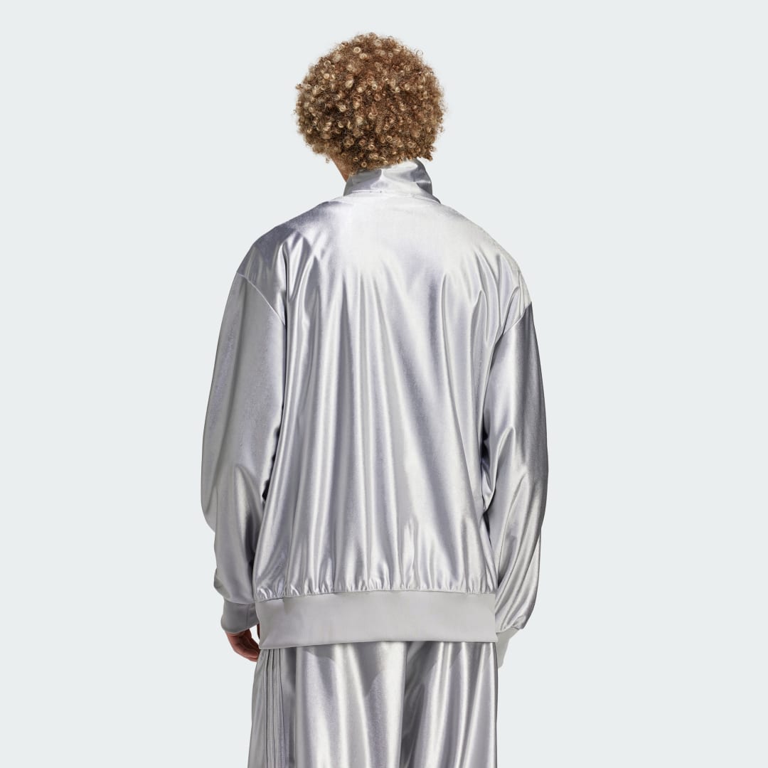 Bunda adidas Originals Oversized Firebird Jacket Metalická | IT7450, 1