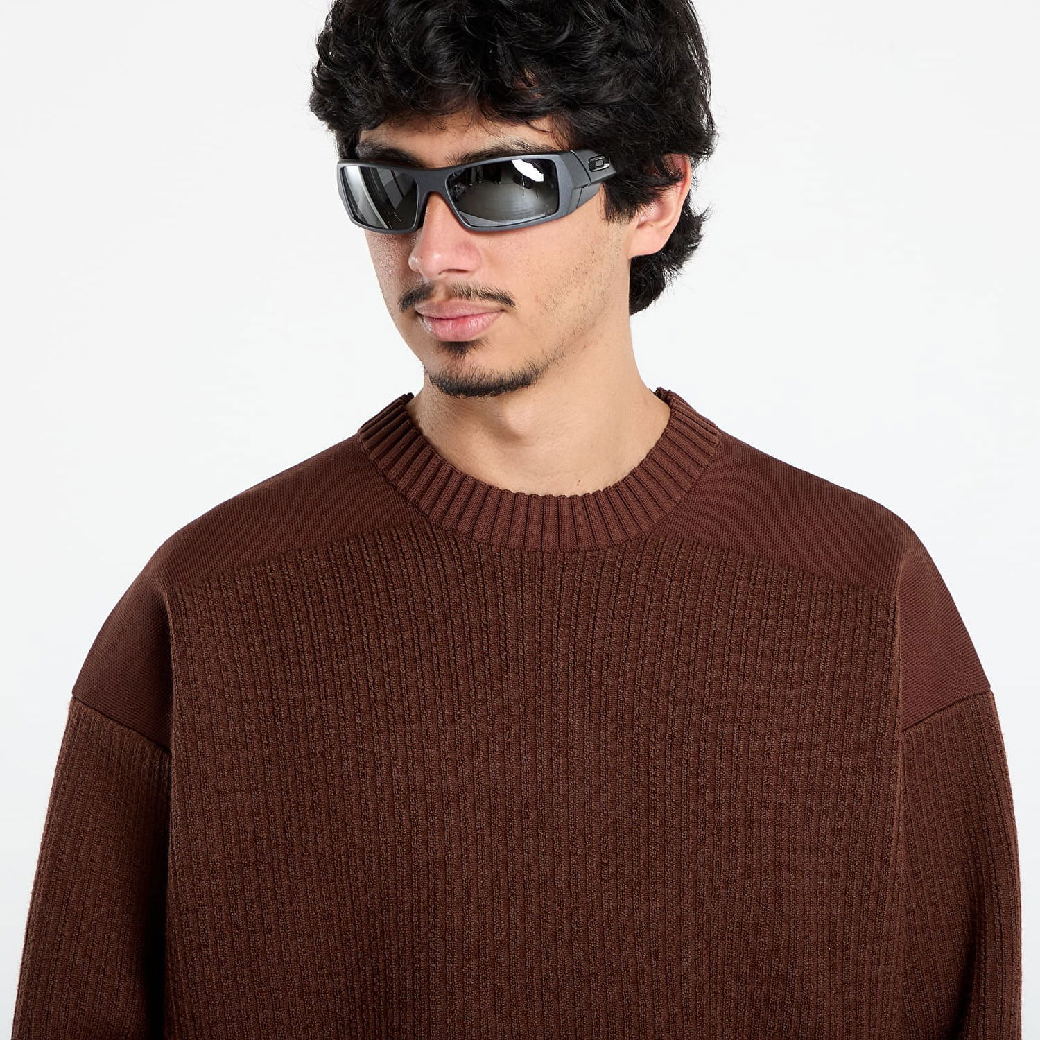 Sveter Y-3 Y-3 Padded UT Crew Sweater Hnedá | KD2560, 1