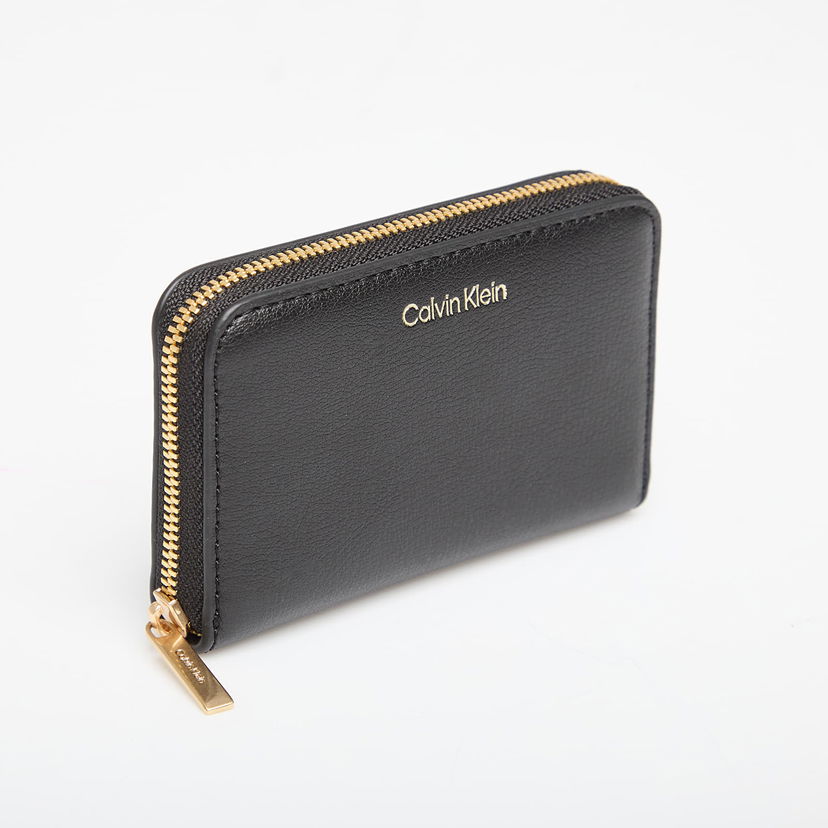 Peňaženka CALVIN KLEIN Wallet Foil Logo Medium Zip Around Black Čierna | LV04F1091G 332