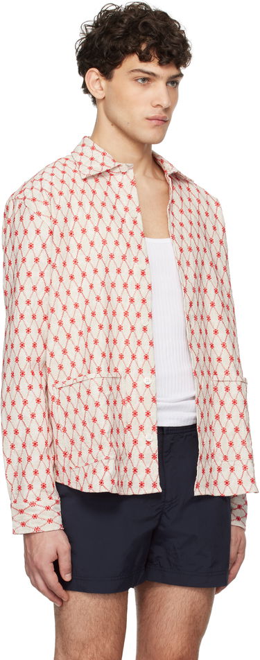 Košeľa Orlebar Brown Orlebar Brown Barkley Embroidered Resort Shirt Béžová | 280047, 1