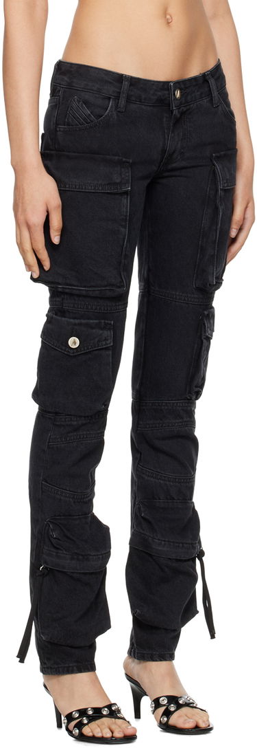 Cargo nohavice The Attico Attico Essie Cargo Pants Čierna | 241WCP113 D066, 4