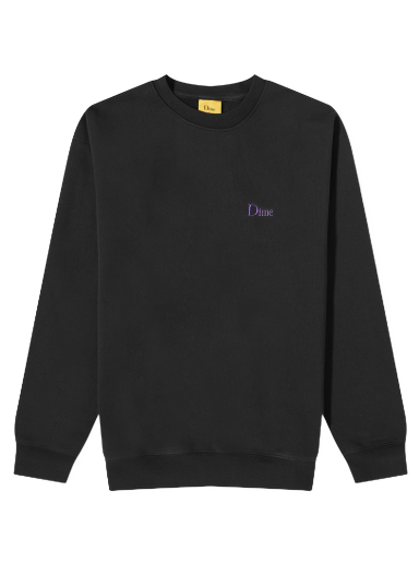 Mikina Dime Classic Small Logo Crew Sweat Čierna | DIME23D1F18-BLK