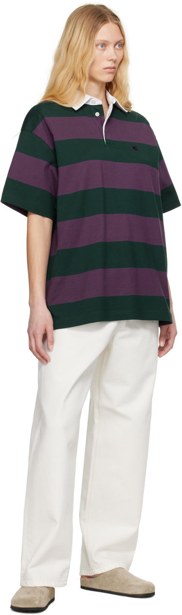 Polo tričko Carhartt WIP Carhartt WIP Seffner Striped Rugby Polo Fialová | I034552 2SCXX, 3
