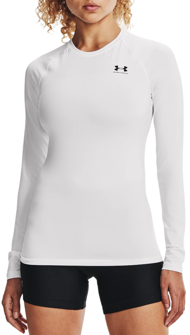Tričko Under Armour HeatGear Compression Long Sleeve Biela | 1365459-100, 0