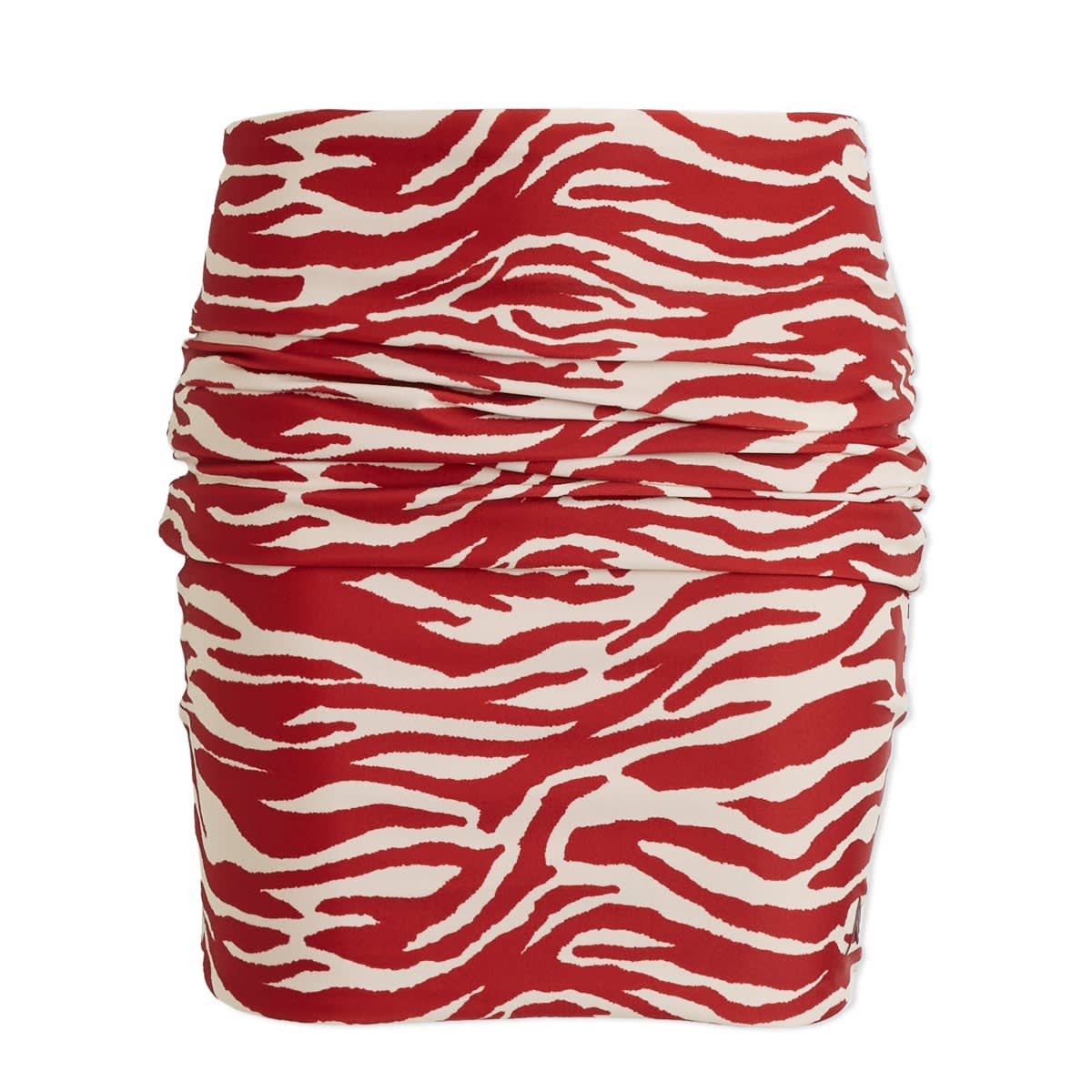 Sukňa The Attico Attico Zebra Print Mini Skirt Červená | 243WBB09-649, 1