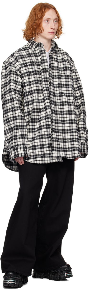 Košeľa VETEMENTS Vetements Wrinkled Pyjama Plaid Shirt Biela | UA66SH120B, 3