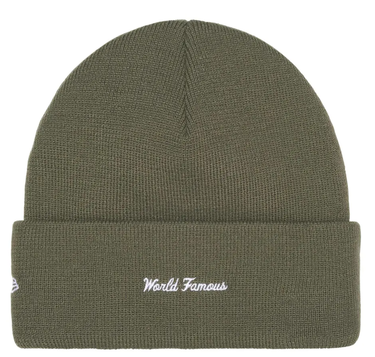 Kulicha Supreme New Era Box Logo Beanie Zelené | FW25BN5 LIGHT OLIVE, 1