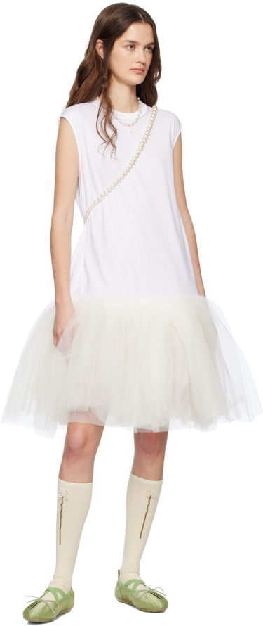 Šaty Simone Rocha Simone Rocha Relaxed Ballet Tutu Midi Dress Biela | 7396 0553, 4