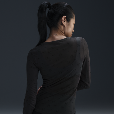 Tričko Nike Long Sleeve Top Zelené | HQ3753-060, 4