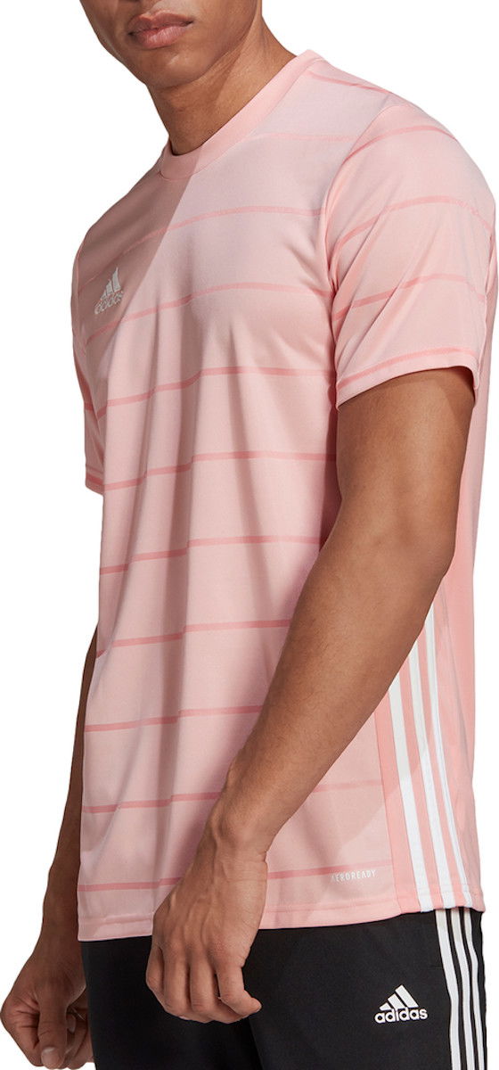 Tričko adidas Originals Pink Striped Training T-Shirt Ružová | ft6761, 0