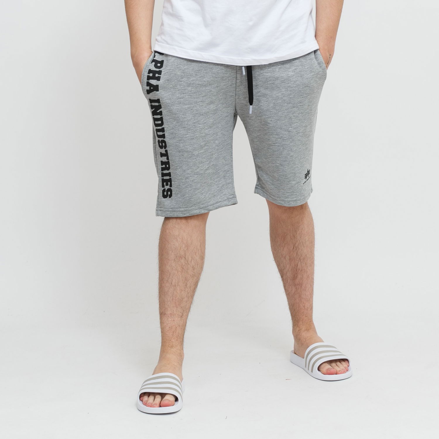 Šortky Alpha Industries Big Letters Shorts Šedá | 126344-17, 0