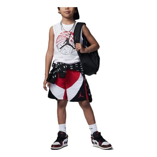 Tielko Jordan Air Jordan Ball Muscle Tank Top and Shorts Set Biela | FQ0622-687