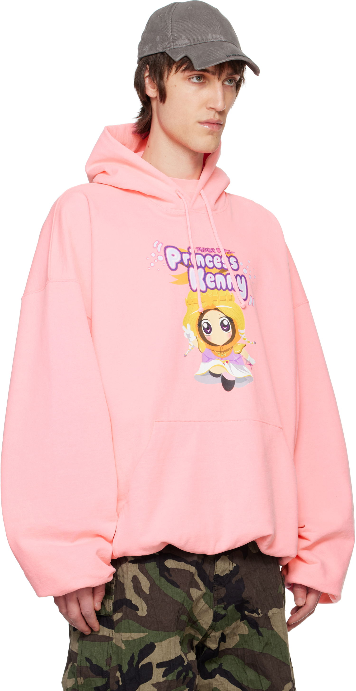 Mikina VETEMENTS Vetements Princess Kenny Boxy Hoodie Ružová | UA66HD610H, 1
