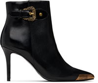 Jeans Couture Logo Plaque Ankle Boots